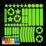 Aufkleber: Set 51X einfacher reflektierender Formen 3