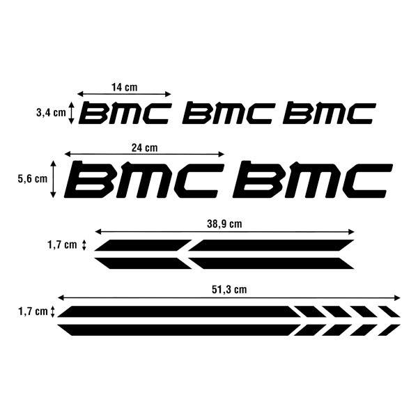 Aufkleber: Set 7X für BMC-Fahrrad