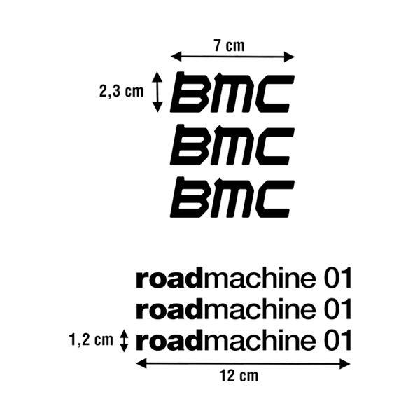 Aufkleber: Set 6X BMC roadmachine 01