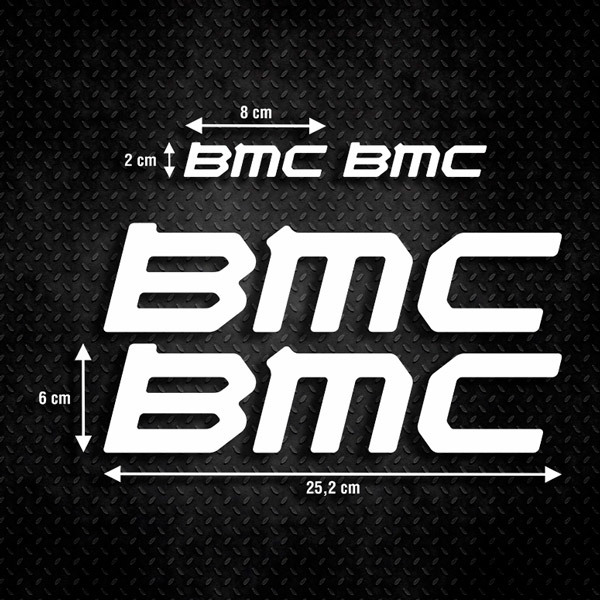Aufkleber: Set 4X für Fahrrad BMC
