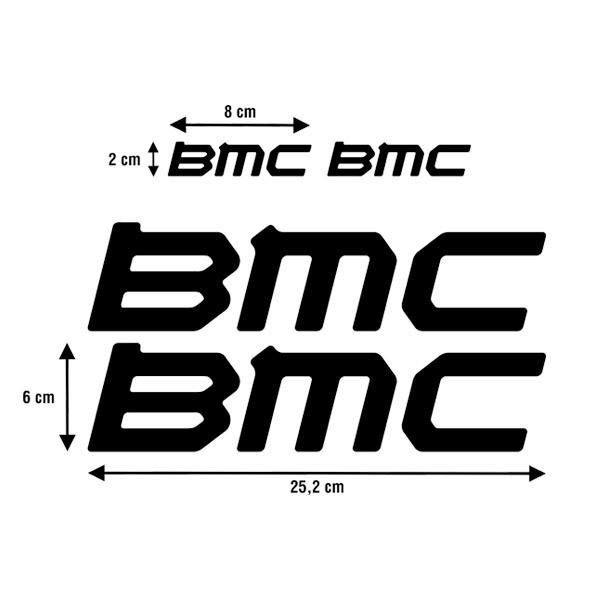 Aufkleber: Set 4X für Fahrrad BMC