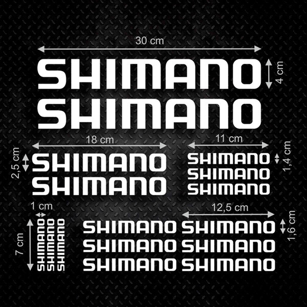 Aufkleber: Set 16X Shimano