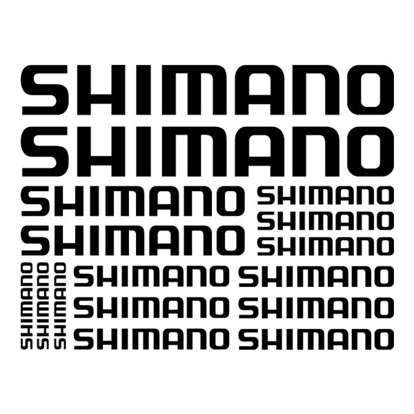 Aufkleber: Set 16X Shimano