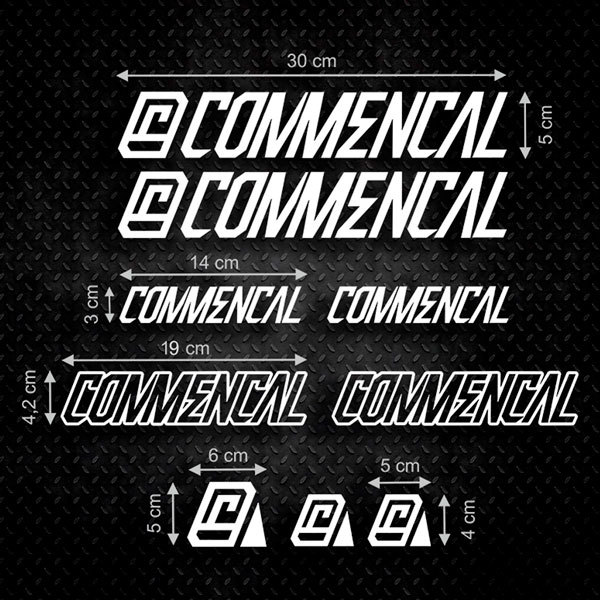 Commencal Aufkleber-Set 1/2