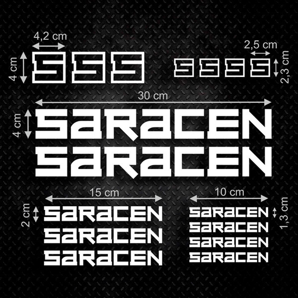 Aufkleber: Set 16X Saracen 0
