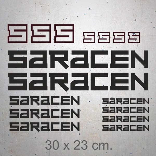 Saracen Aufkleber-Set 2/2