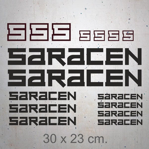 Aufkleber: Set 16X Saracen