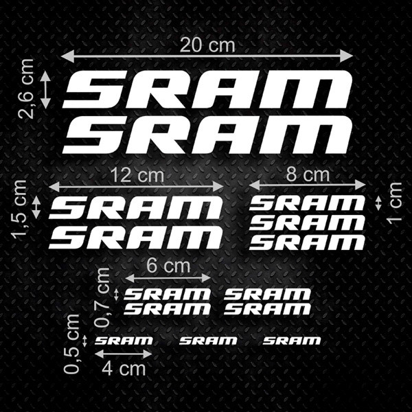 Aufkleber: SRAM Aufkleber-Set