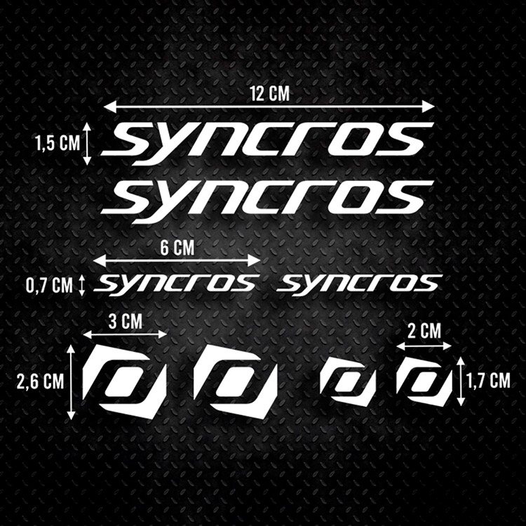 Aufkleber: Set 8X Syncros