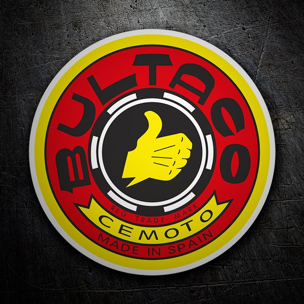 Aufkleber: Rotes Bultaco Rundlogo