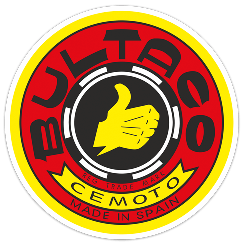 Aufkleber: Rotes Bultaco Rundlogo