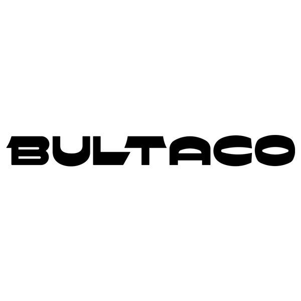 Aufkleber: Bultaco Schriftzug aus Schneidefolie