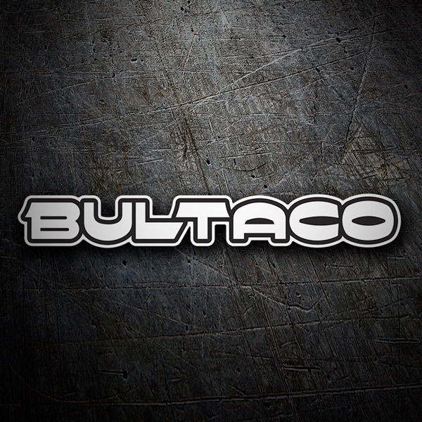 Aufkleber: Letters Bultaco Druck