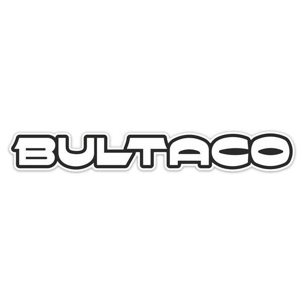 Aufkleber: Letters Bultaco Druck