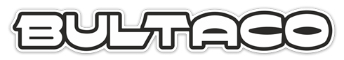 Aufkleber: Bultaco Logo im Sportstil