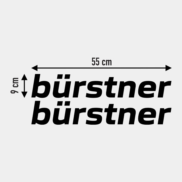 Wohnmobil aufkleber: Bürstner 3