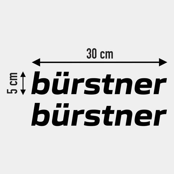 Wohnmobil aufkleber: Bürstner 4