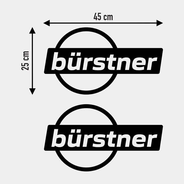 Wohnmobil aufkleber: Bürstner Logo