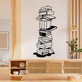 Wandtattoos: Turm der alten Bücher 2