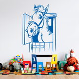 Kinderzimmer Wandtattoo: Pferd im Stall 3