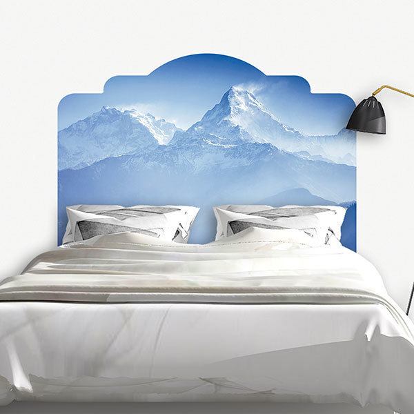 Wandtattoos: Kopfteil Bett Himalaya