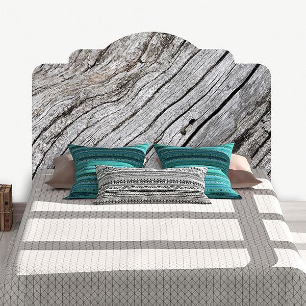Wandtattoos: Kopfteil Bett Trockenes Holz