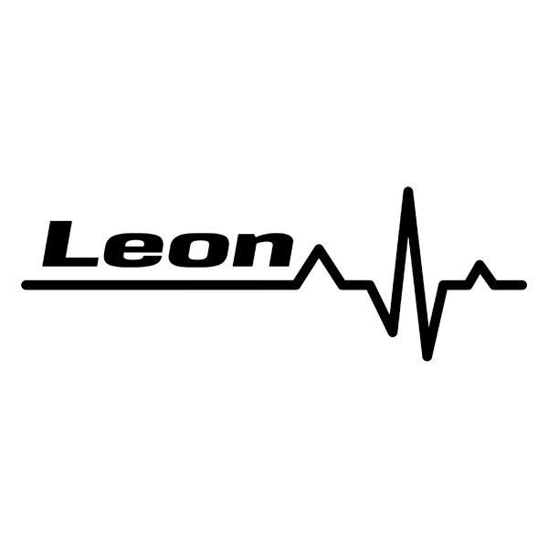 Aufkleber: Kardiogramm Seat Leon