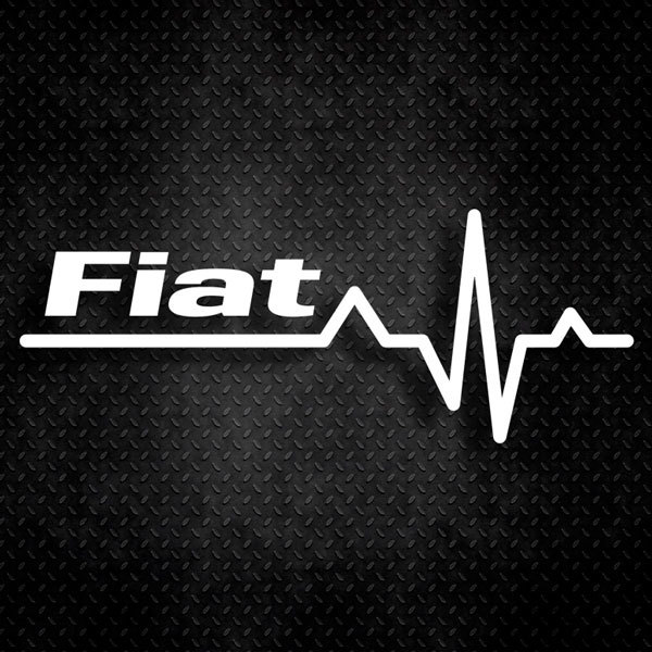 Aufkleber: Kardiogramm Fiat