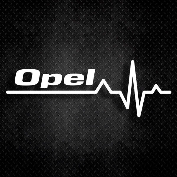 Aufkleber: Kardiogramm Opel