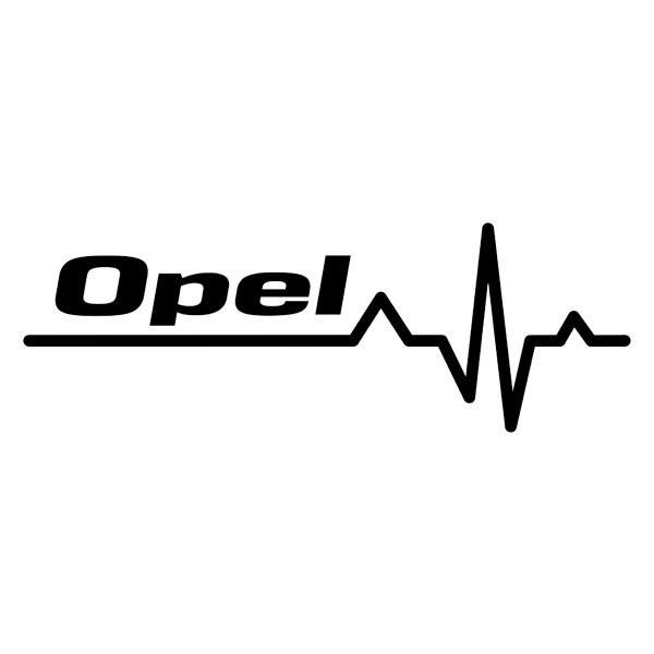 Aufkleber: Kardiogramm Opel