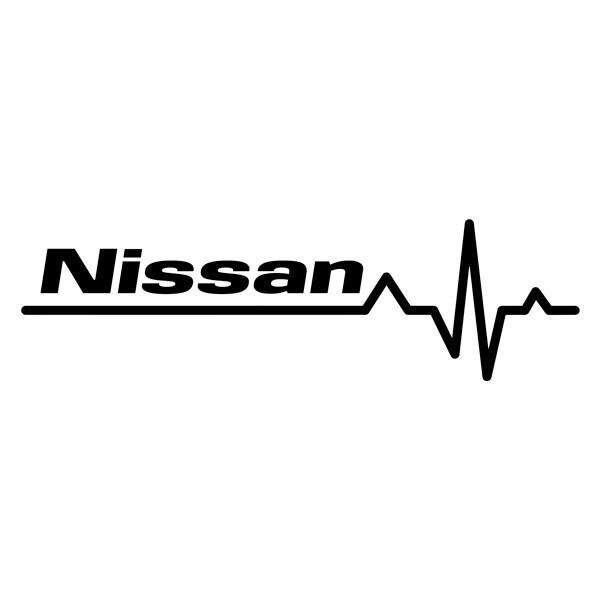 Aufkleber: Kardiogramm Nissan