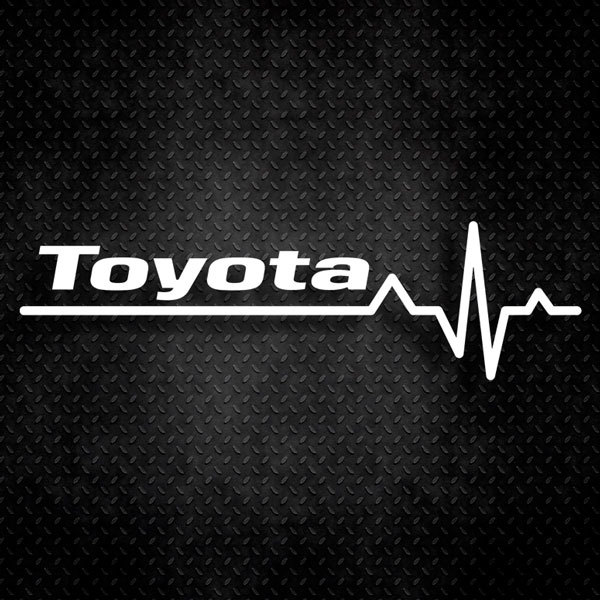 Aufkleber: Kardiogramm Toyota