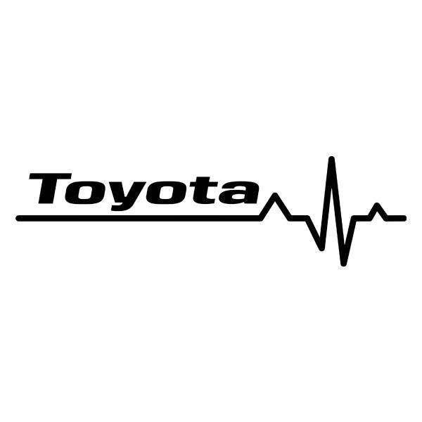Aufkleber: Kardiogramm Toyota