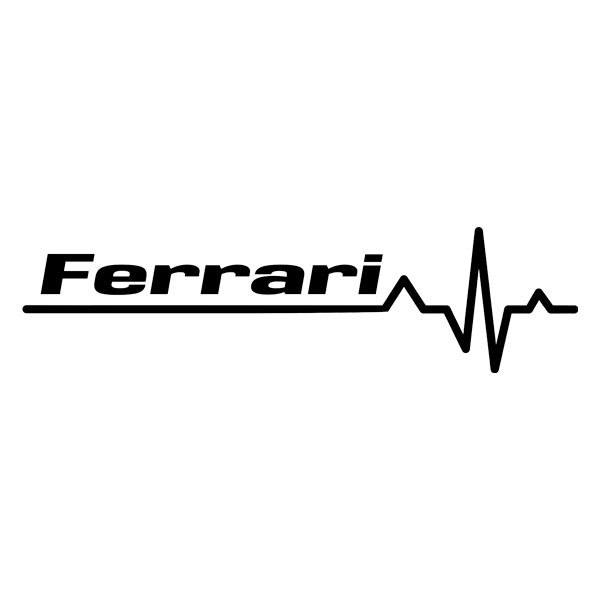 Aufkleber: Kardiogramm Ferrari