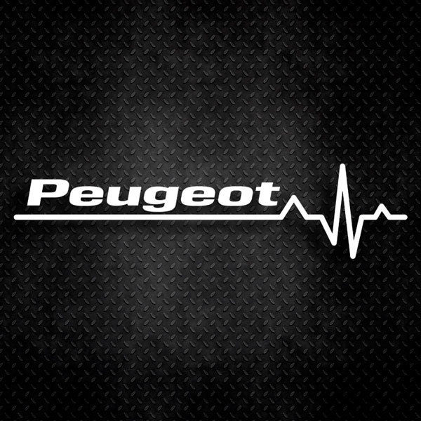 Aufkleber: Kardiogramm Peugeot