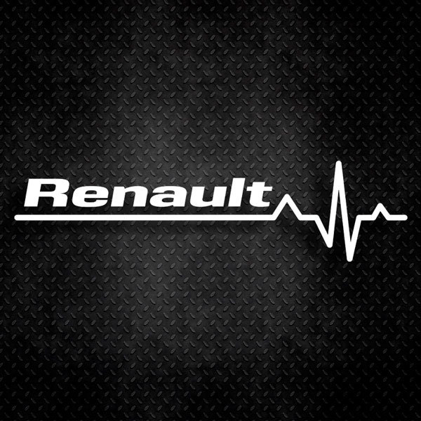 Aufkleber: Kardiogramm Renault