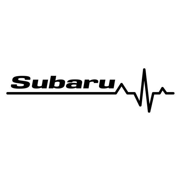 Aufkleber: Kardiogramm Subaru