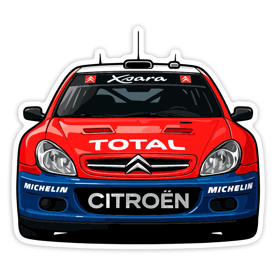 Aufkleber: Citroën Xsara Rallye Auto