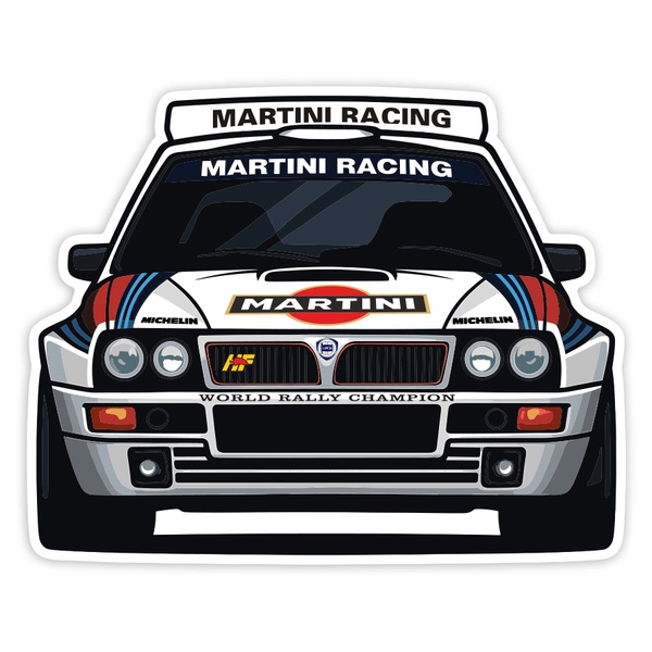 Aufkleber: Lancia Delta Martini Rallye Auto