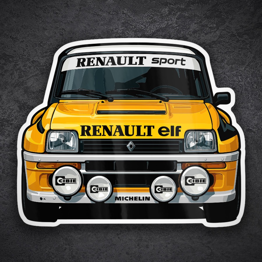 Aufkleber: Renault 5 Turbo Rallye Auto
