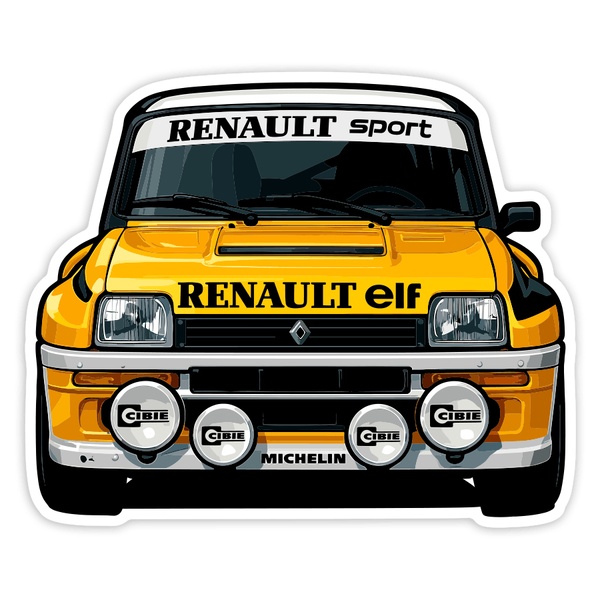 Aufkleber: Renault 5 Turbo Rallye Auto