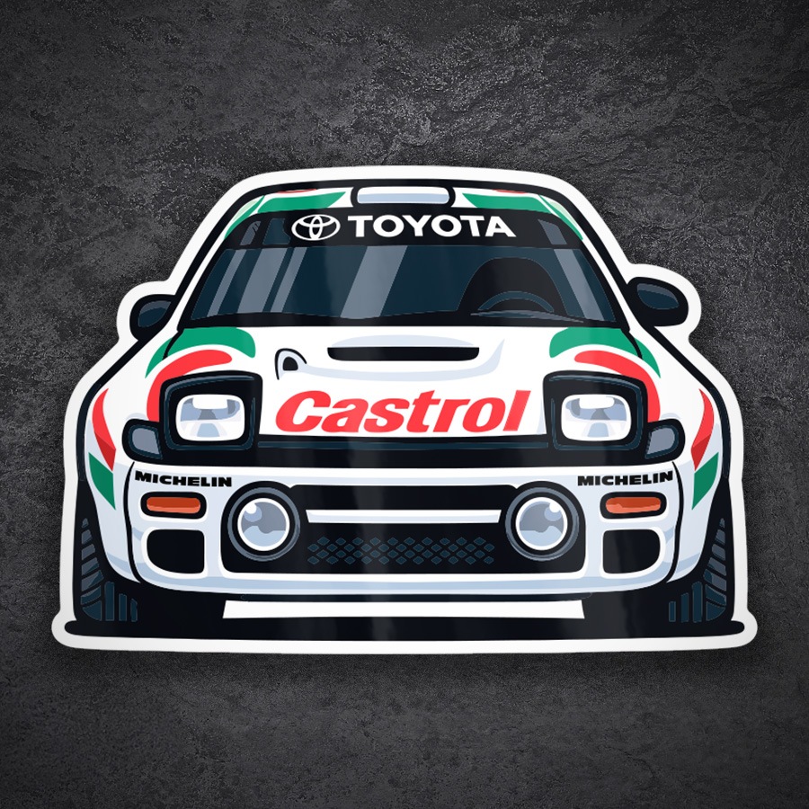 Aufkleber: Toyota Celica Castrol Rallye Auto
