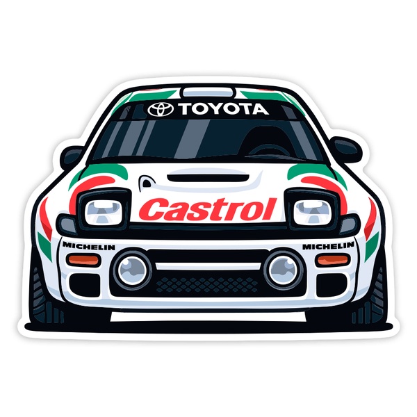 Aufkleber: Toyota Celica Castrol Rallye Auto