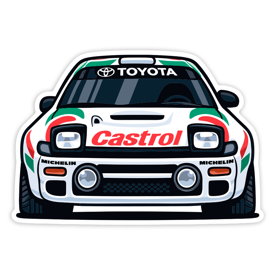 Aufkleber: Toyota Celica Castrol Rallye Auto