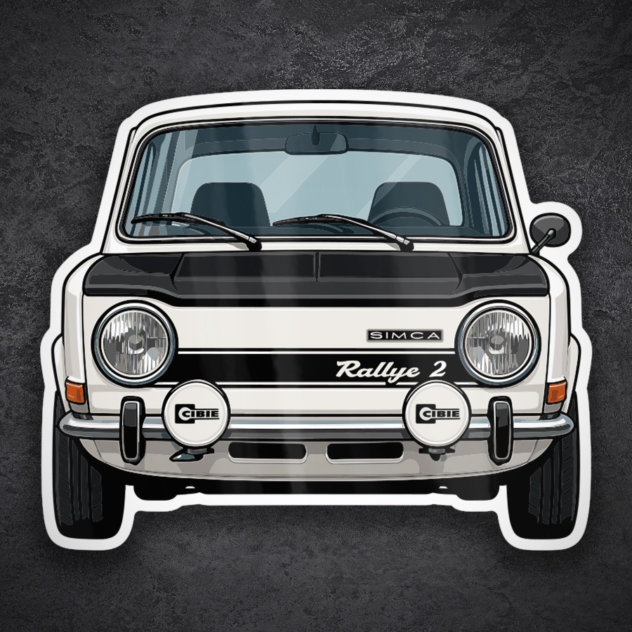 Aufkleber: Simca Rallye 2 Auto