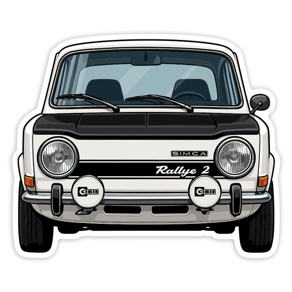 Aufkleber: Simca Rallye 2 Auto