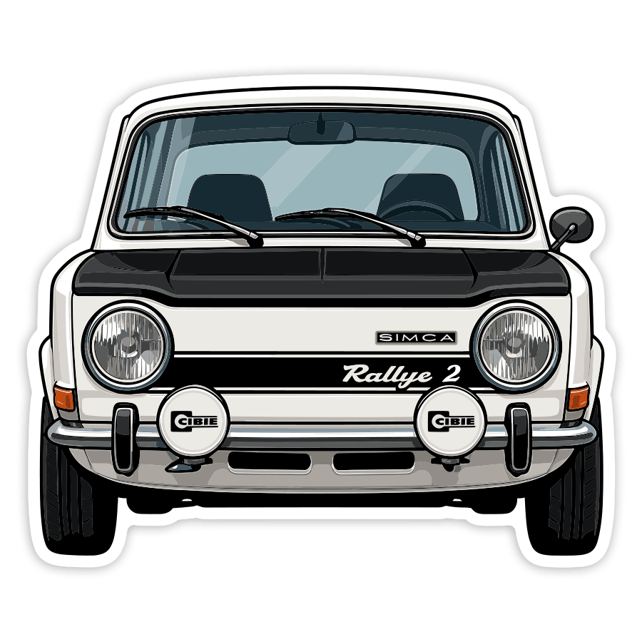 Aufkleber: Simca Rallye 2 Auto