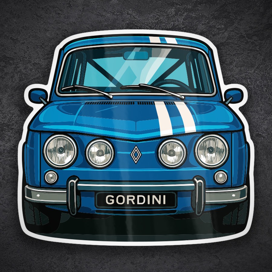 Aufkleber: Renault 8 Gordini Auto