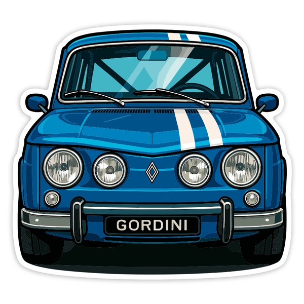 Aufkleber: Renault 8 Gordini Auto