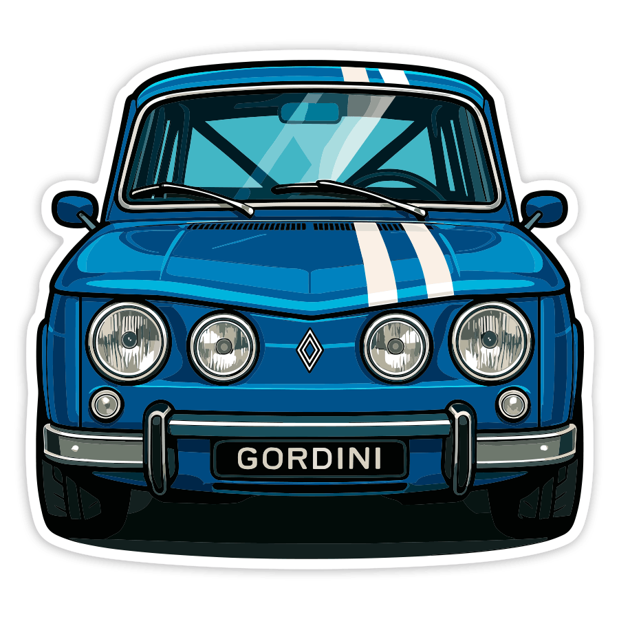 Aufkleber: Renault 8 Gordini Auto